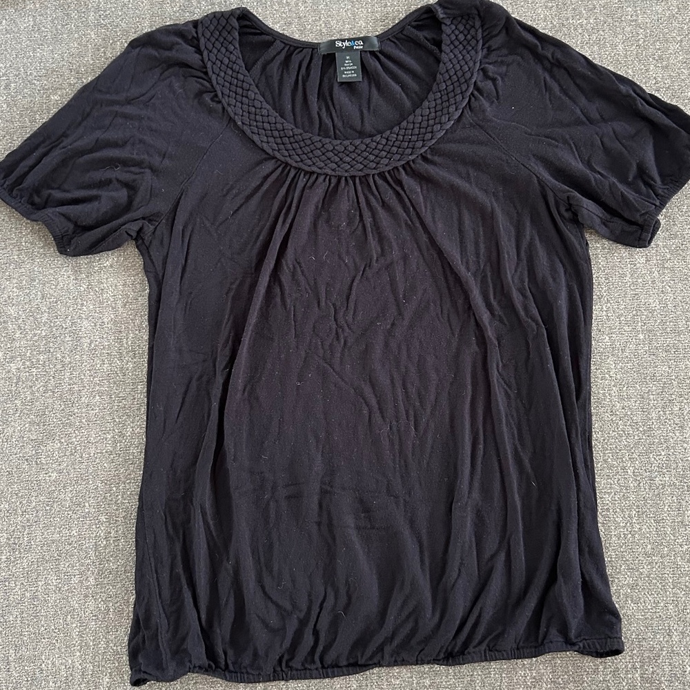 🌻Braided Neckline Elastic Band Top